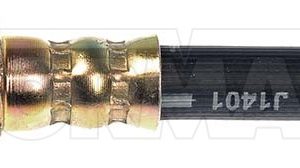 Dorman Brake Line, First Stop ™, 16.13 Inch Length, Black, Rubber Outer Sleeve, Flexible Hose, DOT Approved, With Gasket – H620591