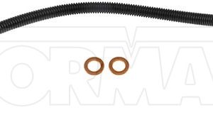Dorman Brake Line, First Stop ™, 21-3/4 Inch Length, Black, Rubber Outer Sleeve, Flexible Hose, DOT Approved, With Gasket – H620918