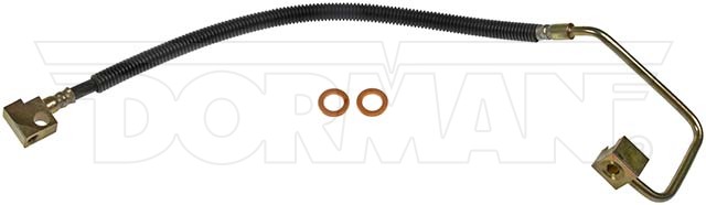 Dorman Brake Line, First Stop ™, 21-3/4 Inch Length, Black, Rubber Outer Sleeve, Flexible Hose, DOT Approved, With Gasket – H620918
