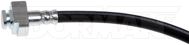 Dorman Brake Line, First Stop ™, 20 Inch Length, Black, Rubber Outer Sleeve, Flexible Hose, DOT Approved, With Gasket – H622483