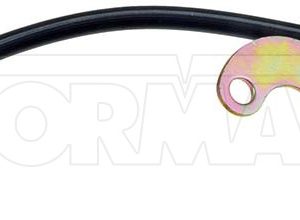 Dorman Brake Line, First Stop ™, 10-3/4 Inch Length, Black, Rubber Outer Sleeve, Flexible Hose, DOT Approved, With Gasket – H73316