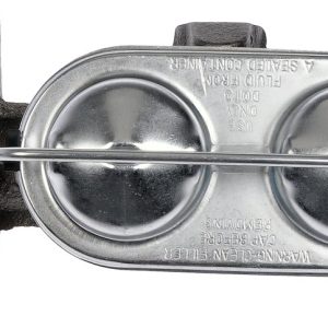 Dorman Brake Master Cylinder, First Stop ™, 1 Inch Bore, 1/2 – 20 Inch Forward Port and 9/16 – 18 Rearward Port, With Reservoir – M64885