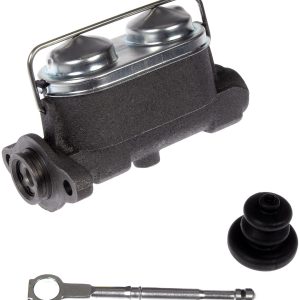 Dorman Brake Master Cylinder, First Stop ™, 1 Inch Bore, 9/16 – 18 Forward Port and 1/2 – 20 Inch Rearward Port, With Reservoir – M73323
