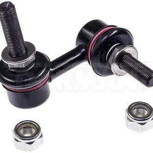 Dorman Stabilizer Bar Link Kit, Select ™, 65 Millimeter Length, Non-Adjustable, Black, Steel, With 2 Nuts/ Bearings and Dust Boot – SL61082