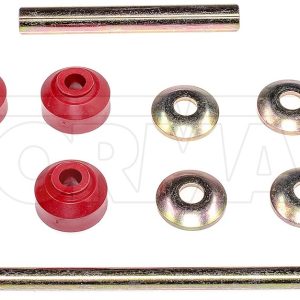 Dorman Stabilizer Bar Link Kit, Select ™, 8.7 Inch Length, Red, Steel/ Rubber, With Bolt/ Bushings/ Washers/ Sleeve – SL90475