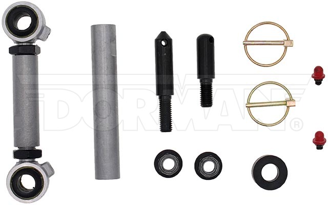 Dorman Stabilizer Bar Link Kit, Premium ™, 130 Millimeter Length, With Black Bushing, With Washer/ 2 Zerk Fittings/ 2 Cotter Pins/ 2 Nuts – SL94055RD