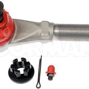 Dorman Tie Rod End, Premium ™, 138 Millimeter Length, Rugged Design, With Castle Nut/ Cotter Pin and Zerk Fitting – T2077RD