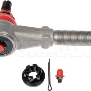 Dorman Tie Rod End, Premium ™, 138 Millimeter Length, Rugged Design, With Castle Nut/ Cotter Pin and Zerk Fitting – T2077RD
