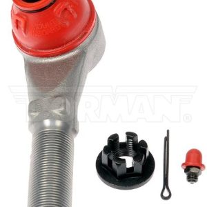 Dorman Tie Rod End, Premium ™, 138 Millimeter Length, Rugged Design, With Castle Nut/ Cotter Pin and Zerk Fitting – T2077RD