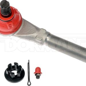 Dorman Tie Rod End, Premium ™, 138 Millimeter Length, Rugged Design, With Castle Nut/ Cotter Pin and Zerk Fitting – T2077RD