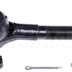 Dorman Tie Rod End, Select ™, 137 Millimeter Length, Black, Steel, With 1 Castle Nut/ 1 Cotter Pin and 1 Zerk Fitting – T3099