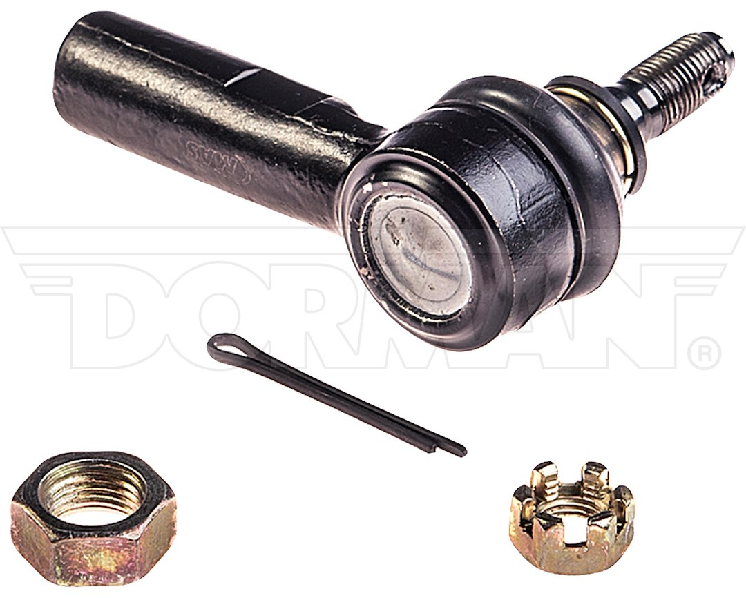 Dorman Tie Rod End, Select ™, 83.5 Millimeter Length, With Castle Nut/ Cotter Pin/ Jam Nut – T3306