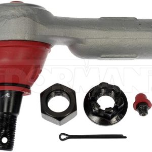Dorman Tie Rod End, Premium ™, Pre-Greased, 102.5 Millimeter Length, Straight, Steel, With Castle Nut/ Nut/ Cotter Pin/ Zerk Fitting – TO82455RD
