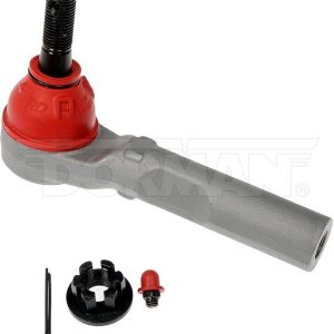 Dorman Tie Rod End, Premium ™, 140 Millimeter Length, Rugged Design, With Castle Nut/ Cotter Pin and Zerk Fitting – TO90055RD