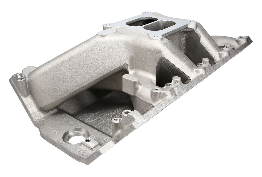 Dart Intake Manifold, Big Block Intake Manifolds, For Use with 8.1L Big Block Chevy Engines, Dual Plane, 4150 Flange Carburetor, Aluminum – 41616010