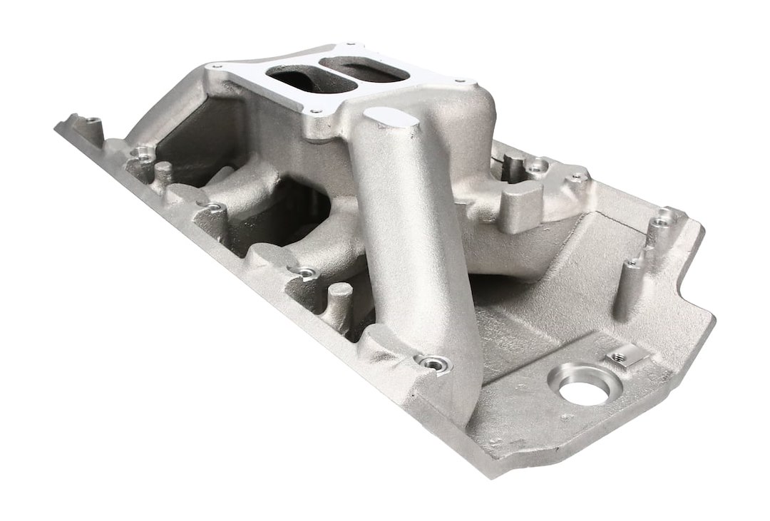 Dart Intake Manifold, Big Block Intake Manifolds, For Use with 8.1L Big Block Chevy Engines, Dual Plane, 4150 Flange Carburetor, Aluminum – 41616010