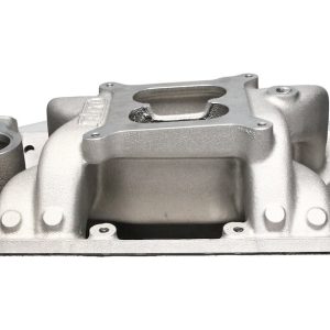 Dart Intake Manifold, Iron Eagle, For Use with Standard Deck Small Block Chevy Engines, 4150 Flange Carburetor, Dual Plane, Natural – 42811000
