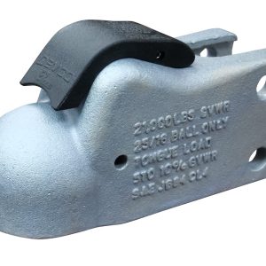 Demco Trailer Coupler, Class V Straight Tongue, Use with 2-5/16 Inch Ball, Bolt-On Channel Mount, 3 Inch Channel, 21000 Pound Capacity – 14040-95