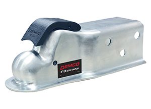 Demco Trailer Coupler, Ez Latch, Class III Straight Tongue, Bolt-On 3 Inch Channel Mount, 7000 Pound Capacity, Fits 2 Inch Ball, E-Z Latch – 15945
