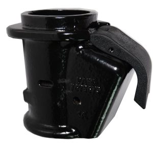 Demco Gooseneck Trailer Coupler, Ez Latch, 30000 Pound Capacity, Accepts 2-5/16 Inch Ball, Raw, Steel – 18332