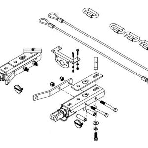 Demco Vehicle Baseplate, Tabless, Single Lug, With Safety Cable Hooks – 9519352