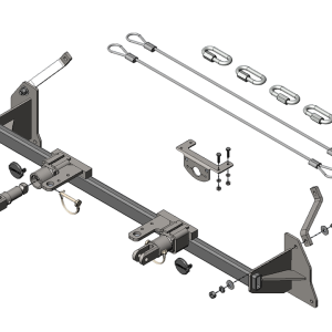 Demco Vehicle Baseplate, Tabless, Single Lug, With Safety Cable Hooks – 9519363