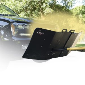 Demco Towed Vehicle Shield, Sentry ®, Mount to Tow Bar, Center Section with Side Shields, Non-Folding, Polyethylene, Black, 1 Piece – 9523135