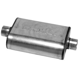 Dynomax Exhaust Muffler, Ultra Flo ™ Welded, 9-3/4 Inch Length X 4-1/2 Inch Width Stainless Steel Case, 3 Inch Single Center Inlet – 17220