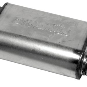 Dynomax Exhaust Muffler, Ultra Flo ™ Welded, 9-3/4 Inch Length X 4-1/2 Inch Width Stainless Steel Case, 3 Inch Offset Inlet – 17229