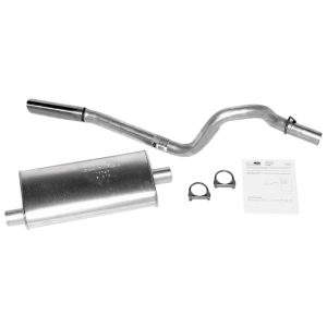 Dynomax Exhaust System Kit, Super Turbo Cat Back System, Aluminized Steel, With Muffler, 2-1/4 Inch Intermediate Pipe Diameter – 17340