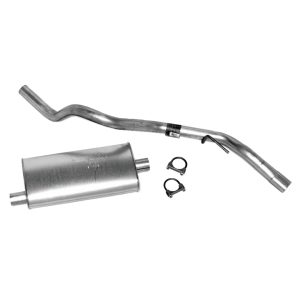 Dynomax Exhaust System Kit, Super Turbo Cat Back System, Aluminized Steel, With Muffler, 2-1/4 Inch Tail Pipe Diameter – 17403