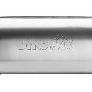 Dynomax Exhaust Muffler, Ultra Flo, 9-3/4 Inch Length X 4-1/4 Inch Width Stainless Steel Case, 3 Inch Center Inlet, 2-1/2 Inch Dual Outlet – 17519