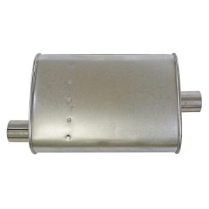 Dynomax Exhaust Muffler, Super Turbo, 9-3/4 Inch Length X 4-1/4 Inch Width Aluminized Steel Case, 2 Inch Offset Inlet, 2 Inch Center Outlet – 17730