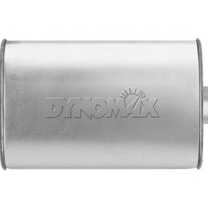 Dynomax Exhaust Muffler, Super Turbo, 9-3/4 Inch Length X 4-1/4 Inch Width Aluminized Steel Case – 17733