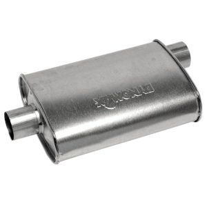 Dynomax Exhaust Muffler, Super Turbo, 9-3/4 Inch Length X 4-1/4 Inch Width Aluminized Steel Case – 17733