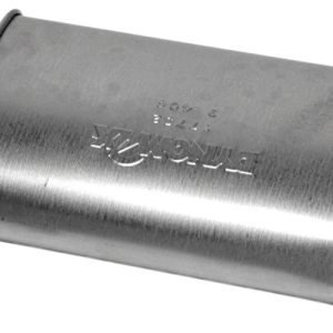 Dynomax Exhaust Muffler, Super Turbo, 9-3/4 Inch Length X 4-1/4 Inch Width Aluminized Steel Case, 3 Inch Offset Inlet, 3 Inch Offset Outlet – 17743