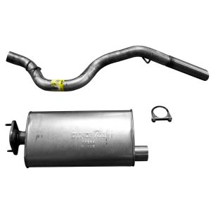 Dynomax Exhaust System Kit, Super Turbo Cat Back System, Aluminized Steel, With Muffler, 2-1/2 Inch Pipe Diameter – 19391
