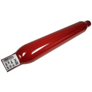 Dynomax Exhaust Muffler, Thrush Glass Pack, Steel Case, Single 2 Inch Diameter Center Inlet, Single 2 Inch Diameter Center Outlet – 24200