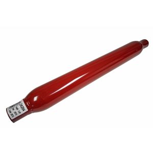 Dynomax Exhaust Muffler, Thrush Glass Pack, Steel Case, Single 2 Inch Diameter Center Inlet, Single 2 Inch Diameter Center Outlet – 24204