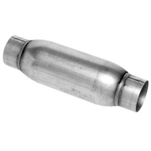 Dynomax Exhaust Muffler, Race Series Bullet, Aluminized Steel Round Case, Single 4 Inch Diameter Center Inlet – 24217