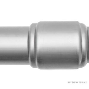 Dynomax Exhaust Muffler, Race Series Mini Bullet, Stainless Steel, Single 3 Inch Diameter Inlet, Single 3 Inch Diameter Outlet – 24249