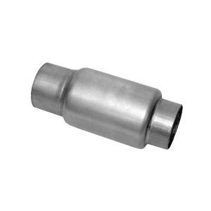 Dynomax Exhaust Muffler, Race Series Mini Bullet, Stainless Steel, Single 3 Inch Diameter Inlet, Single 3 Inch Diameter Outlet – 24250