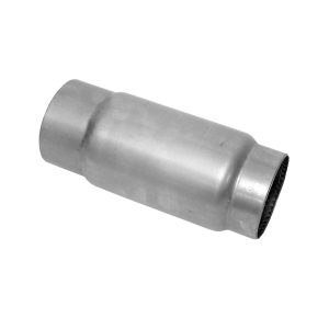 Dynomax Exhaust Muffler, Race Series Mini Bullet, Stainless Steel, Single 3-1/2 Inch Diameter Inlet, Single 3-1/2 Inch Diameter Outlet – 24251