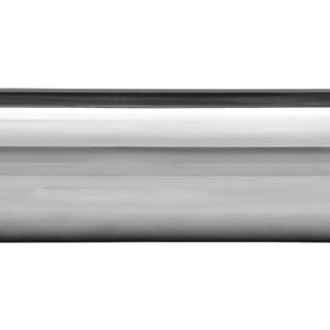 Dynomax Exhaust Tail Pipe Tip, 4 Inch Inlet, 5 Inch Outlet, Polished Stainless Steel, Round, Angled Cut, Single Wall, 18 Inch Length – 36477