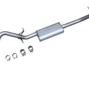 Dynomax Exhaust System Kit, Ultra Flo Cat Back System, Stainless Steel, With Muffler, 3 Inch Pipe Diameter, Single Exhaust with Single Exit – 39539