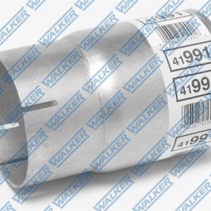 Dynomax Exhaust Pipe Adapter, 3-1/2 Inch Diameter Inlet, 4 Inch Diameter Outlet, 6 Inch Overall Length, Aluminized Steel – 41991