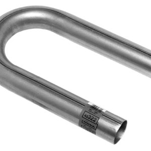 Dynomax Exhaust Pipe – Bend 180 Degree, 2-1/2 Inch Diameter, Aluminized Steel, 4-1/4 Inch Bend Radius, 12 Inch Leg Length, Single – 42322