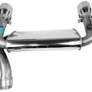 Dynomax Exhaust Muffler, Super Turbo Direct Fit, Component of Axle-Back Stainless Steel System – 53879
