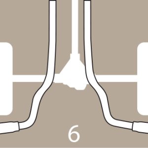 Dynomax Exhaust System Kit, Exhaust System Kit Header Back System, Aluminized Steel, Without Muffler, 2-1/4 Inch Pipe Diameter – 89007