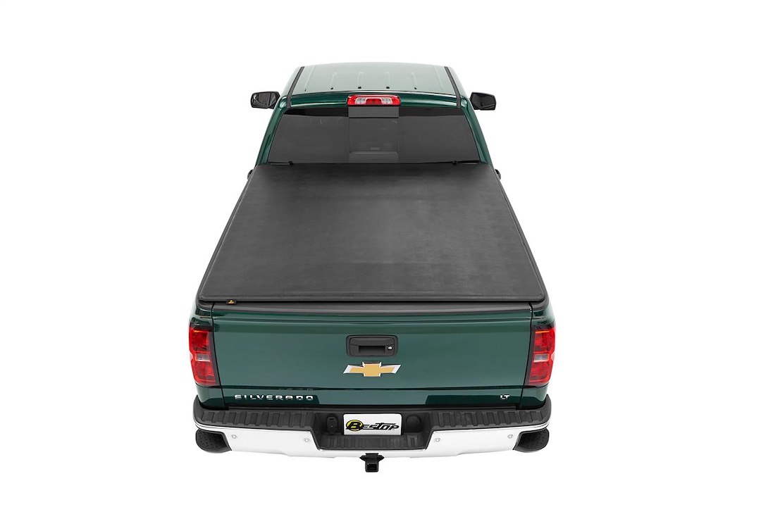 Bestop Tonneau Cover, Ez Fold, Soft Folding, 2 Folds/ 3 Panels, Not Hinged IN Front, Lockable with Tailgate Handle, Black Textured, Vinyl – 16243-01